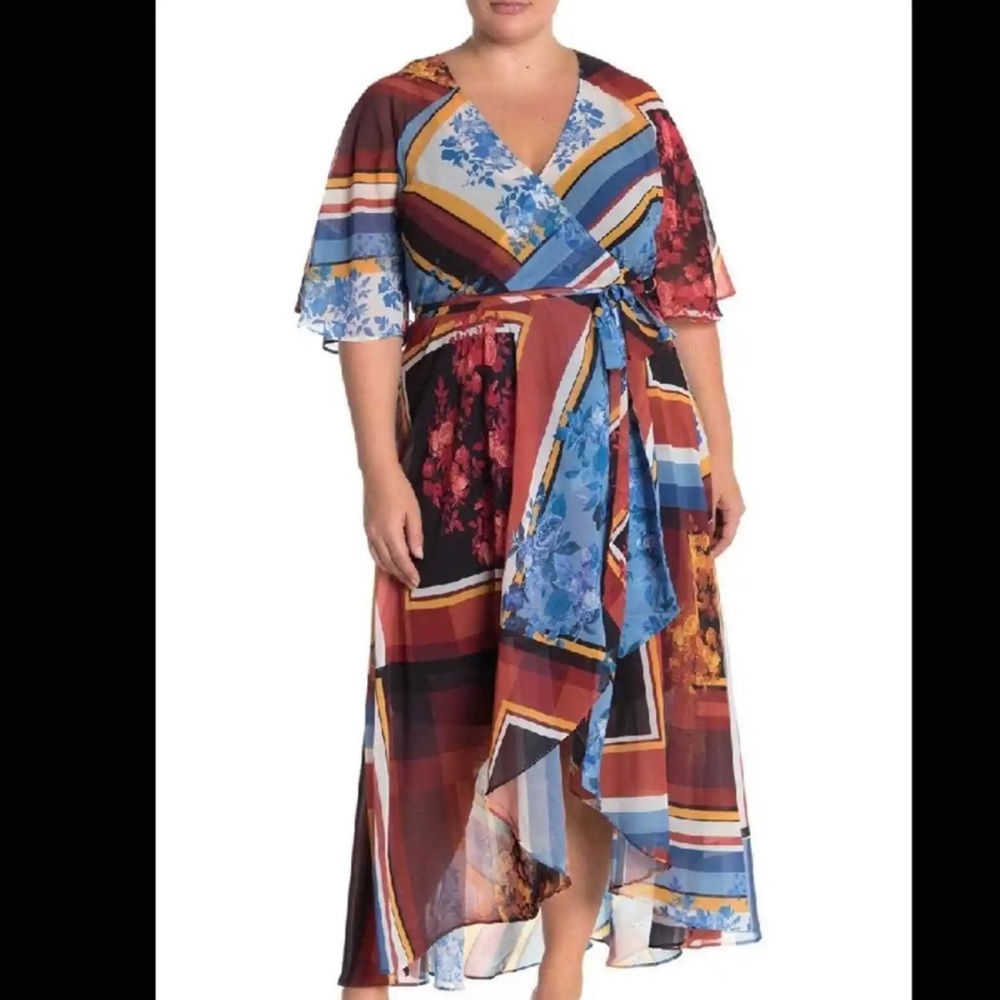 City Chic Golden Rose Plus Size Maxi dress 14W